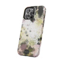Watercolor Moss Phone Case — Impact‑Resistant Magnetic iPhone Cover