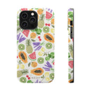 Tropical Fruit Magnetic Impact Phone Case — Watercolor Kiwi, Papaya & Watermelon