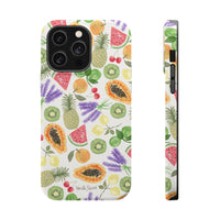 Tropical Fruit Magnetic Impact Phone Case — Watercolor Kiwi, Papaya & Watermelon