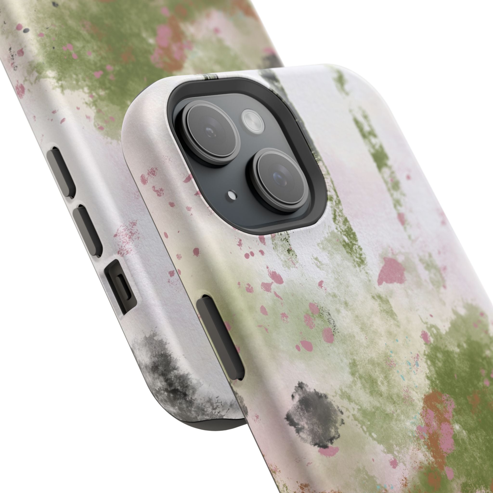 Abstract Floral Impact-Resistant Phone Case