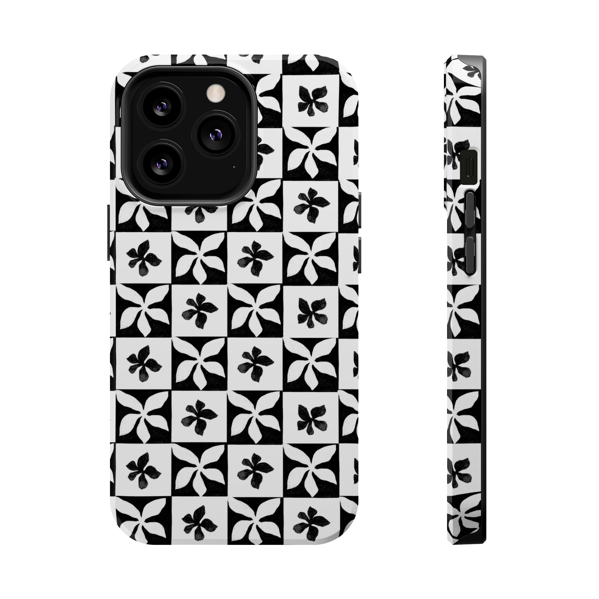 Stylish Impact-Resistant Phone Cases with Floral Design