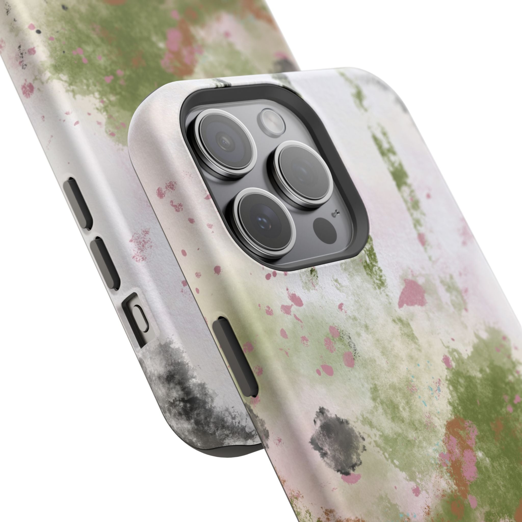 Abstract Floral Impact-Resistant Phone Case