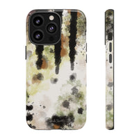 Abstract Camouflage Tough Phone Case — Watercolor Drip Design