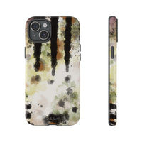Abstract Camouflage Tough Phone Case — Watercolor Drip Design