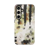 Abstract Camouflage Tough Phone Case — Watercolor Drip Design