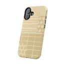 Magnetic Impact-Resistant Phone Case — Neutral Geometric Pattern