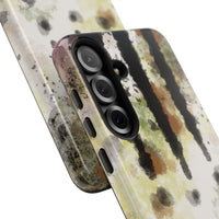 Abstract Camouflage Tough Phone Case — Watercolor Drip Design