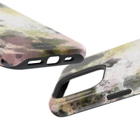 Watercolor Moss Phone Case — Impact‑Resistant Magnetic iPhone Cover