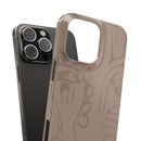 Totem Series | Neutral Brown Slim Phone Case