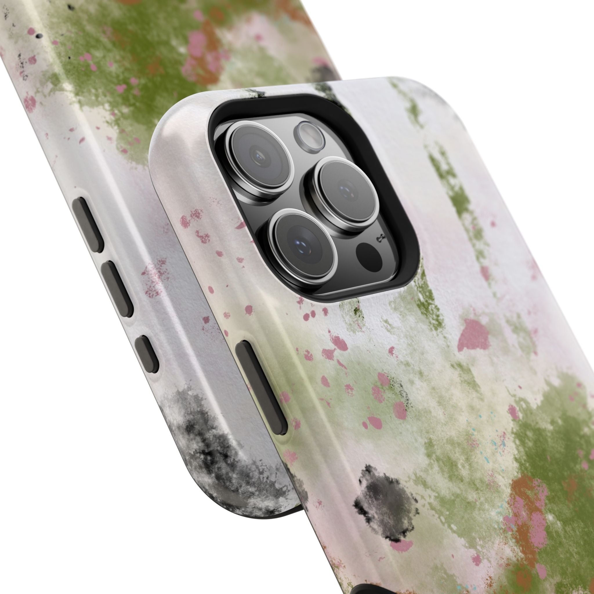 Abstract Floral Impact-Resistant Phone Case