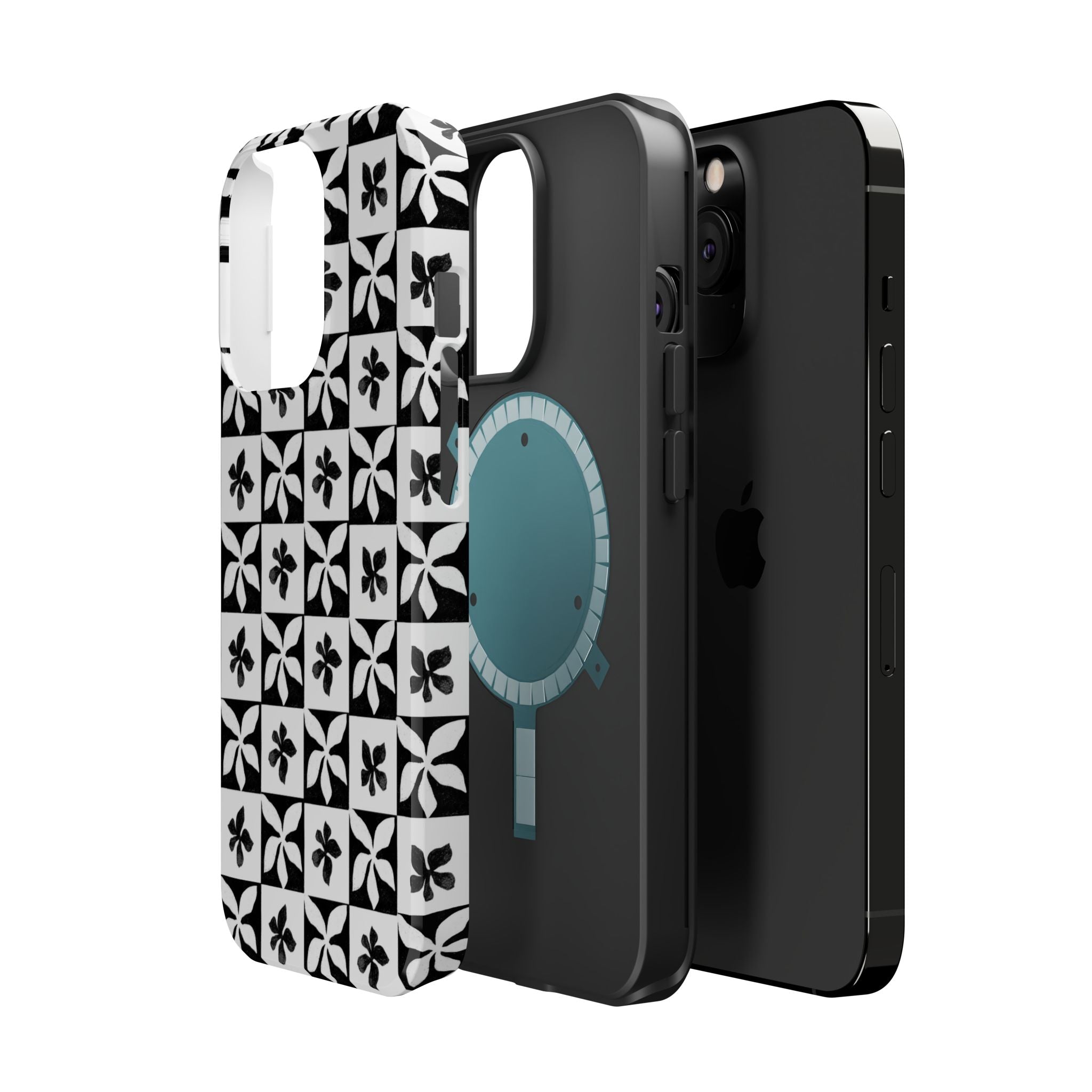 Stylish Impact-Resistant Phone Cases with Floral Design