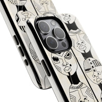 Artistic Tough Magnetic Phone Case with Unique Afrocentric Design