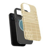 Magnetic Impact-Resistant Phone Case — Neutral Geometric Pattern