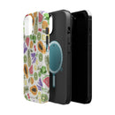 Tropical Fruit Magnetic Impact Phone Case — Watercolor Kiwi, Papaya & Watermelon