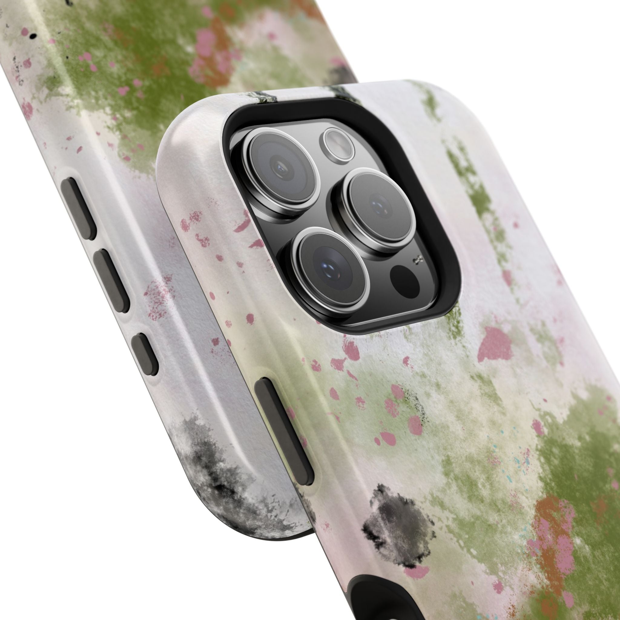 Abstract Floral Impact-Resistant Phone Case