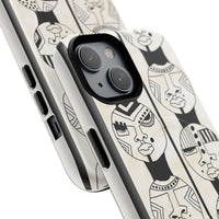 Artistic Tough Magnetic Phone Case with Unique Afrocentric Design