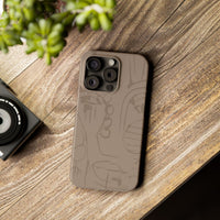 Totem Series | Neutral Brown Slim Phone Case