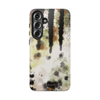 Abstract Camouflage Tough Phone Case — Watercolor Drip Design