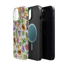 Tropical Fruit Magnetic Impact Phone Case — Watercolor Kiwi, Papaya & Watermelon